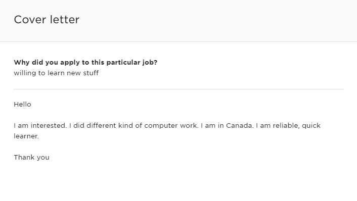 A canned cover without any personalization